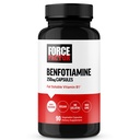 Force FACTOR Benfotiamină Plus supliment de tiamină, solubil grăsime vitamina B1 pentru absorbţie ridicată, non-GMO, Vegan, 90 capsule vegetale