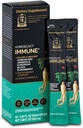 Imun, Coreean Red Ginseng Extract cu băț lichid de elderberry, Suport imunitate, Blood Circulation Booster, Natural Energy Supplement, 6 ani Asian Panax Ginseng, 10 Conte