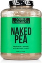 Pea NAKED - Proteină dublă de ciocolată de la ferme din SUA și Canada, cacao organică, zahăr organic de nucă de cocos - Fără OMG-uri, fără soia și gluten gratuit, ajutor de creștere și recuperare - 53 Serviri
