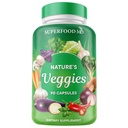 Superfood MD Veggies Supliment - 90 Capsule Veggie - Sprijină nivelurile de energie, Beta Caroten, Vitamine & Minerale - Soy Free - 90 Conte
