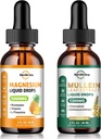Supliment de magneziu lichid & picături de mullein pentru plămâni