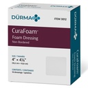 Dynarex 3012 CuraFoam Spray dressing, Non-Bordered, Steril, Provoacă Cushioned and Moist Wound Care, 4" x 4.25," Pachet de 10