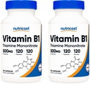 Nutricost Vitamina B1 (Thiamin) 500 mg, 120 capsule (2 flacoane)