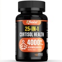 Cortisol Health Supplement, 25-in-1 Cortizol Reductor pentru femei si barbati, Cortisol Suplimente pentru cu Ashwagandha, Rhodiola Rosea, L-Teanină, 10 capsule