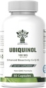 Ubichinol CoQ10 100mg - Biodisponibilitatea îmbunătăţită, Supliment de absorbţie mare - non-GMO, Gluten gratuit pentru sănătate cardiacă şi suport cardiovascular, 60 capsule