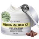 Cafeina sub crema ochi pentru cercuri întunecate, pufos, riduri, pungi sub ochi și linii fine cu Retinol & Multi-Peptide - strălucire, hidratare și revitalizare pentru femei și bărbați, 30ml