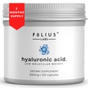 Ultra capsule cu acid hialuronic de înaltă puritate 500 mg - 95% Hyaluronat de sodiu - Foarte purificat şi biodisponibil - Greutate moleculară mică - non-GMO fermentat - 120 capsule