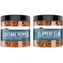 Elemente născuți pământ Cayenne Pepper & Slippery Elm Bundle (200 capsule fiecare) Pure și nediluat, fără aditivi