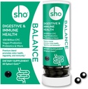 SHO Sold 100 Miliarde CFU Prebiotice şi Probiotice Inclusiv Lactobacillus Casei pentru Digestive Health, Probiotice Vegane de valabilitate pentru bărbaţi şi femei 60 Pastile Refills Refill Sticla