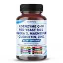 Coenzime Q-10 Red Yeast Rice Querbetin Magneziu Malate, Glycinate, Citrat - Made in USA