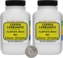 Carbonat de cupru [Cu2(OH) 2CO3] 98% AR Grad pulbere 1 Lb în două sticle spaţiu-saver SUA