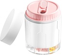 Weekly Travel Pill Organizator, Daily Supplement Organizator cu 7 Compartimente mari, Cutia pastilelor Caz ușor de utilizat, Distribuitor de vitamine mari, Multifuncțional de stocare Pilula Hold pentru medicamente (Pink)