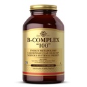 Solgar B-Complex "100," 250 Capsule vegetale - Suport Sistem nervos - Sustine metabolismul energetic - non-GMO, Vegan, Gluten Free, Dairy Free, Kosher - 250 Serviri