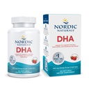 Nordic Naturals DHA, Strawberry - 90 Soft Gels - 830 mg Omega-3 - High-intensity DHA Formula pentru Brain & Nervosis System Support - Non-GMO - 45 Servings