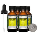 Iodul lui Lugol / soluţie 2% / 4 Oz în patru sticle de sticlă de chihlimbar / picături gratuite/SUA