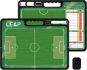 LeAP Coach Board Premium Tactical Clipboard Două laturi cu Full & Half Court Dry Ere Marker Board pentru Baschet, Baseball, Fotbal, Fotbal, Hochei