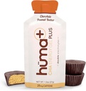 Huma Plus (Double Electrolytes) - Chia Energy Gel, Unt de arahide de ciocolată, 24 Geluri - Stomac prietenos, Geluri alimentare reale