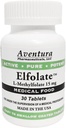 ELFOLATE® 15 mg L-metilfolat de metil Folate Metilfolat Medical Food Suplimentul profesional Putere activă pură 30 comprimate