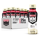 Muscle Milk Genetic Proteine Shake, Vanilla Creme, 11.16 Fl Oz Sticla, 12 Pack, 25g Proteina, Zero Zahăr, Calciu, Vitamine A, C & D, 5g Fibră, Energizant Snack, Antrenament de recuperare, Ambalaje mai Vary