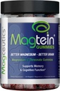 Gume Magtein - Gumă L-Threonat de magneziu, Suport pentru creier, Concentrează-te, Memorie Boost & Funcția cognitivă - 150 Gume Vegane