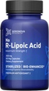 Geronova Research Bio-Enhanced R-Lipoic Acid, capsule 300 mg - 2 luni de aprovizionare - Stabilizat R Acid alfa lipoic cu absorbţie sporită - Supliment acid lipoic - 60 număr