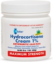 Globe Hydrocortizon putere maximă Cream 1% w/Aloe, 16 oz, anti-Itch Cream pentru înroșire, Umflare, mâncărime, Erupții cutanate, Bug / Mosquito Bites, Eczemă, Hemoroizi & More, 16 oz Jar