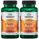 Swanson Folic Acid 800 mcg (1Vitamina 335 mcg Dfe Folate) 250 capsule (2 ambalaje)