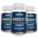 AREDS 2 Selectaţi vitamine ochi pentru suport macular - Vitamine pentru ochi cu Zeaxantină Plus Lutein Supliment macular - Formula de sănătate maculară premium - Suplimente oculare - 60 capsule - (Pachet de 3)