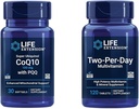 Life Extensie Super Ubichinol CoQ10 100 mg 30 Softgels Suport energetic Cellular Bundle cu două-per-zi mare potenta 120 comprimat Multivitamine