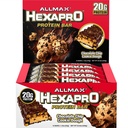 ALLMAX HEXAPRO PROTEIN BAR, Chocolate Chip Cookie Dough - Pachet de 12 - High-Protein Energy Snack - 20 g de proteine per bar - Cu proteine izolate Whey