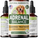Аdrеnаl Balance for Dogs and Cats - Cushings Tratament pentru animale de companie, Аdrеnаl Suport w/Ashwagandha, Licorice Root, Rhodiola Rosea 