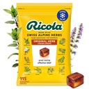 Ricola Original Herb Cough Drops, 115 Count, Tuse Suppressant & Throat Relieving Drops with Natural Sourced Menthol, Pleasing Herbal Gust for Coughs & Throat Irritation Symptom Relief