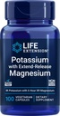 Extensie de viață 99mg Potasiu cu Extend-Release Magneziu 250mg, 100 Veg Caps - Gluten-Free 