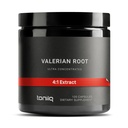 Capsule de rădăcină de valeriană - Extract de mare potenţă Ultra 4:1 - foarte concentrat - Laborator de terţe părţi testate - 120 capsule