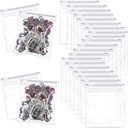 Pill Pouch Bags Zippered Pill Pouch Pill Baggies Clear Plastic Pill Bags Self Sigilarea Travel Medicine Stocare organizator cu Slide Lock pentru ulei de ficat de cod, pastile și elemente mici (36 piese)