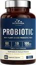 Probiotic 60 Miliarde 19 Tulpini cu prebiotic organic pentru bărbaţi şi femei, Digestive & Immune Health, Perioada de valabilitate cu întârziere de eliberare, non-GMO nu lactate, 60 Vegan Caps