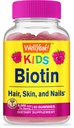 Gumiile Biotin pentru copii 5000 mcg - sustine cresterea parului, sanatatea pielii si unghiile - aroma naturala sursa - OMG gratuit, gluten gratuit - Gummy pentru baieti si fete - 60 Conte