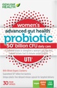 Sănătate reală Femeii Probiotic zilnic pentru suport UTI, ajută la promovarea unui tract urinar sănătos, Multi-Strain, Formula organică cu afine, 30 capsule