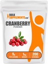 BulkSupplements.com Pudră de merișoare - Suplimente de merișoare pentru femei și bărbați, Merișoare uscate - Neîndulcite și gluten gratuit, 5g per Serving, 1kg (2,2 lbs) (Pachet de 1)