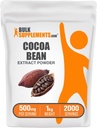 BulkSupplements.com Cocoa Bean Extract de pulbere - Supliment de cacao - Neîndulcit, Vegan & Gluten gratuit, 500 mg pe Serving, 1kg (2,2 lbs) (Pachet de 1)