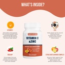 Vitamina C 1000mg cu zinc, Rose HIPS si Citrus Bioflavonoids, Immune Support Antioxidanti Protectie, 300 Capsule