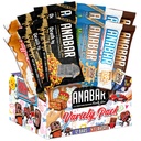 Anabar Proteine Bar, Proteina-Packed Candy Bar, Cel mai bun baton de proteine gustare din lume, Fără alcooli de zahăr, Proteină ridicată, Amazingly Delicious, 20 Grams de proteine (12 Baruri, Variety Pack)
