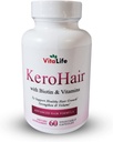 KeroHair Supliment complet cu vitamine si Biotin I 60 Capsule pentru cresterea puternica si sanatoasa a parului - Previne pierderea parului 