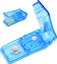 Pill Cutter Splitter pentru pastile mici și mici cele mai bune Pilula Cutter Splitter 1/4 Vitamine Pilula Splitter taie cu Shield Medicine Tablet Cutter dublu ca un organizator de pastile