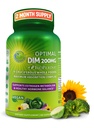 Optimal DIM 200mg Supliment pentru femei si barbati - Made with Organic Whole Foods - Estrogen & Hormone Echilibrul suport Diindolilmetan Complex - Absorbtie maxima Intarzierea capsulelor - 60 Conte