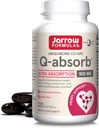 Jarrow Formulas Q-Absorb Ubichinone Co-Q10 100 mg, Dietary Supplement, Antioxidant Support for Mitocondrial Health, Cellular Energy Production and Cardiovascular Health, 120 Softgels, 120 Day Support