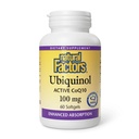 Factori naturali Ubichinol 100 mg - Sprijină Heart Health & Natural Vitality - Antioxidant Supplement with Superior Absorbtion - Energy Support with Flaxseed Oil - 60 Softgels (60 Servings)