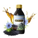 Hemani Black Seed Oil 60ml - Pur Premium Cold-Pressed Nigella Sativa Black Cumin Ulei pentru Digestive Health, Immune System Support. Sursa naturală de Thymochinonă