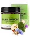 HERBAMAMA de sprijin pentru ficat Gumies - Herbal Complex pentru Detoxifiere Ficat și Cleanse - Vegan, non-GMO Supliment de sprijin global - 60 Pectin-Based Apple-Flavored Chews
