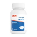 Rugby Timed-Release Niacin 1000 mg Supliment alimentar pentru adulți pentru energie, Circulație și suport metabolic, 100 Captabs (Pachet de 1)